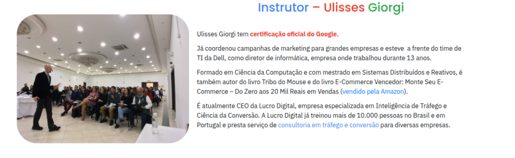 Melhor curso de tráfego pago